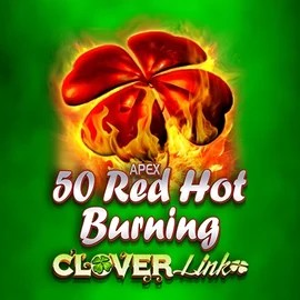 50 Red Hot Burning Clover Links slot visual from Novomatic available on spinitt.at