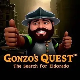 Slots logo of Gonzo's Quest from NetEnt at Spinit Casino